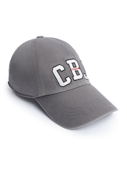 Cantabil Men Dark Grey Embroidered Cap (7147305074827)