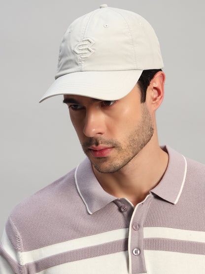 Men's Embroidery Beige Fashion Single Side Casual Cap