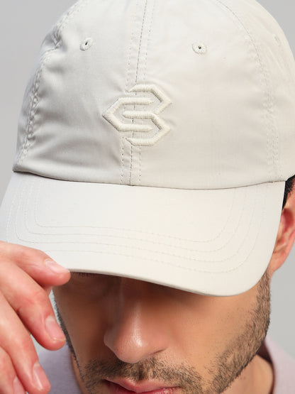 Men's Embroidery Beige Fashion Single Side Casual Cap