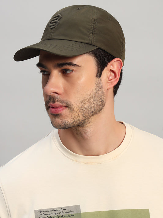 Men's Embroidery Olive Fashion Single Side Casual Cap