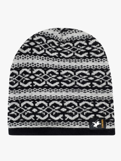 Men's Geometric Print Beanie Cap