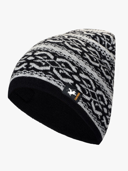 Men's Geometric Print Beanie Cap