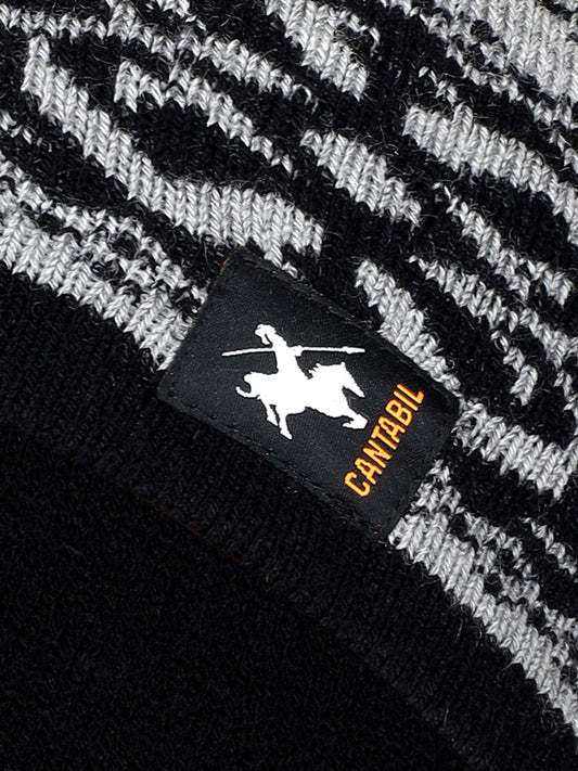 Men's Geometric Print Beanie Cap