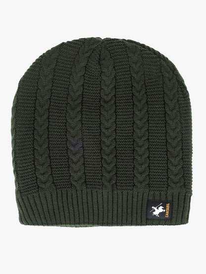 Men's Self Design Beanie Cap
