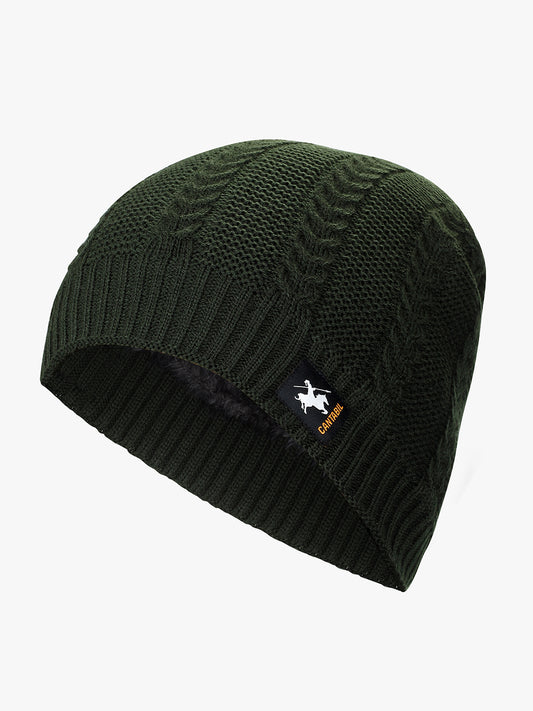 Men's Self Design Beanie Cap