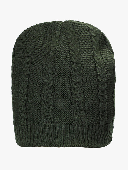 Men's Self Design Beanie Cap
