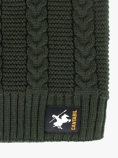 Men's Self Design Beanie Cap