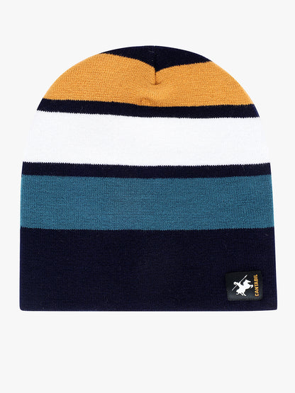 Men's Striped Beanie Cap