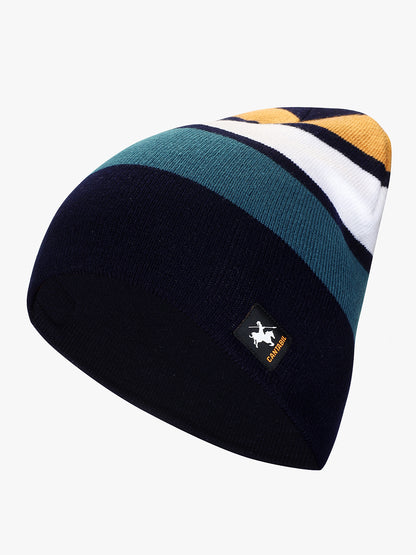 Men's Striped Beanie Cap