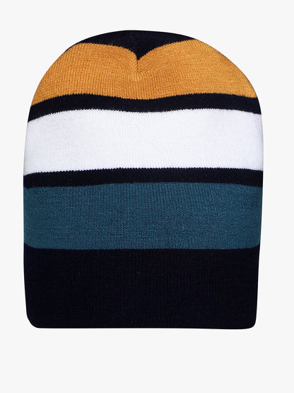Men's Striped Beanie Cap