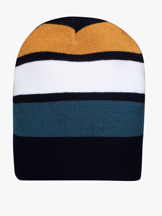 Men's Striped Beanie Cap