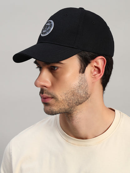 Men's Embroidery Black Fashion Single Side Casual Cap