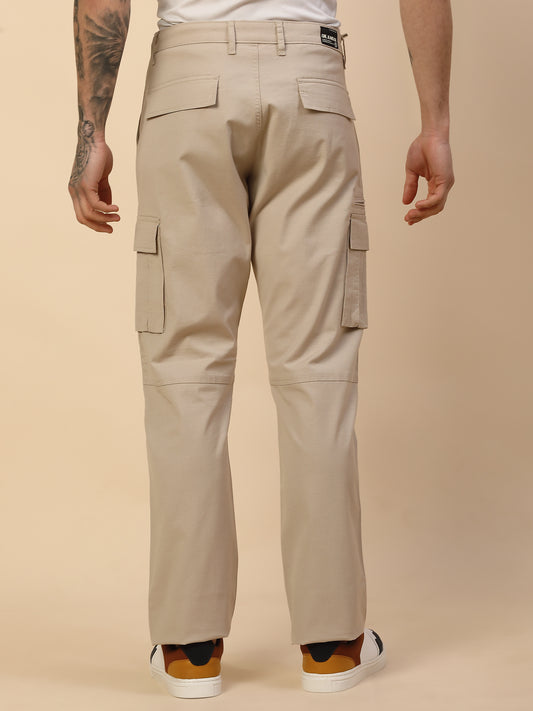 Men Lightweight Cotton Blend Cargo Pants - Straight Fit | Casual & Travel Wear | Cotton Blend