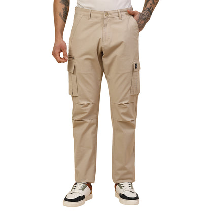 Men Lightweight Cotton Blend Cargo Pants - Straight Fit | Casual & Travel Wear | Cotton Blend