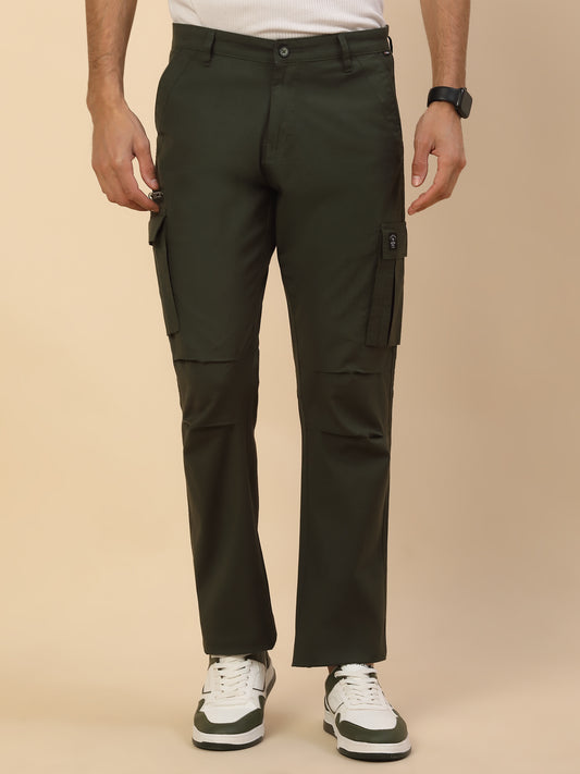 Men Lightweight Cotton Blend Cargo Pants - Straight Fit | Casual & Travel Wear | Cotton Blend