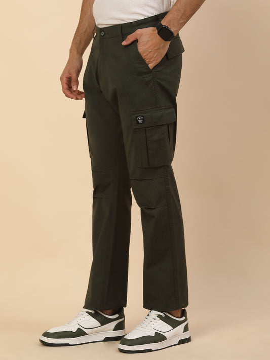 Men Lightweight Cotton Blend Cargo Pants - Straight Fit | Casual & Travel Wear | Cotton Blend