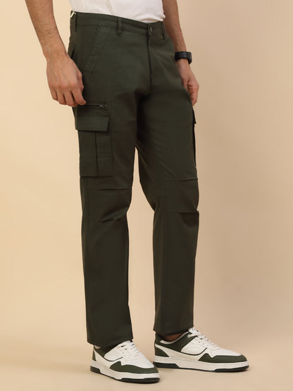 Men Lightweight Cotton Blend Cargo Pants - Straight Fit | Casual & Travel Wear | Cotton Blend
