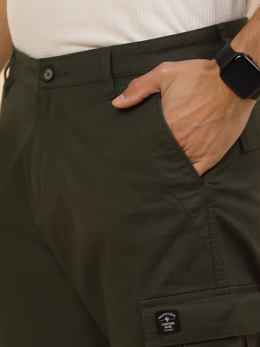 Men Lightweight Cotton Blend Cargo Pants - Straight Fit | Casual & Travel Wear | Cotton Blend