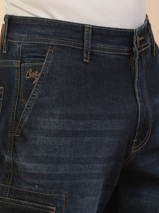 Men Lightweight Polycotton Cargo Pants - Straight Fit | Casual & Travel Wear | Polycotton