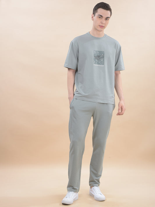 Track Pants for Men l Breathable & Soft with Color Fastness Regular Fit Poly Cotton Solid Pattern Drawstring Closure