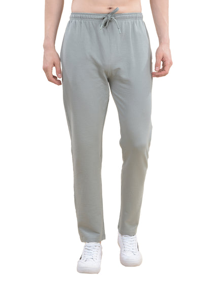 Track Pants for Men l Breathable & Soft with Color Fastness Regular Fit Poly Cotton Solid Pattern Drawstring Closure