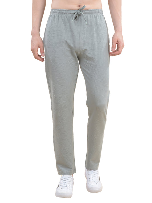 Track Pants for Men l Breathable & Soft with Color Fastness Regular Fit Poly Cotton Solid Pattern Drawstring Closure