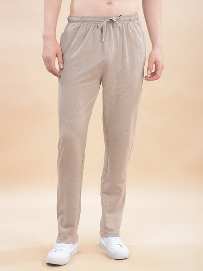 Track Pants for Men l Breathable & Soft with Color Fastness Regular Fit Poly Cotton Solid Pattern Drawstring Closure