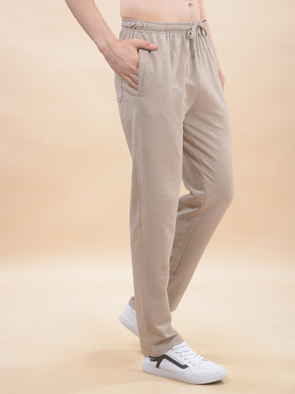 Track Pants for Men l Breathable & Soft with Color Fastness Regular Fit Poly Cotton Solid Pattern Drawstring Closure