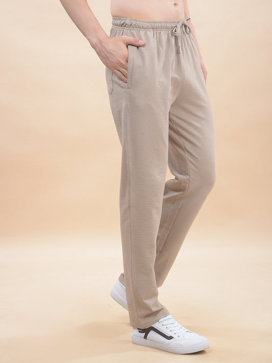Track Pants for Men l Breathable & Soft with Color Fastness Regular Fit Poly Cotton Solid Pattern Drawstring Closure