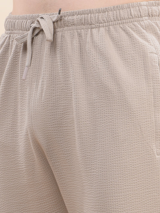 Track Pants for Men l Breathable & Soft with Color Fastness Regular Fit Poly Cotton Solid Pattern Drawstring Closure