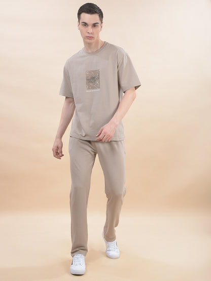 Track Pants for Men l Breathable & Soft with Color Fastness Regular Fit Poly Cotton Solid Pattern Drawstring Closure