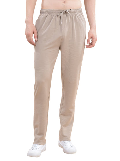 Track Pants for Men l Breathable & Soft with Color Fastness Regular Fit Poly Cotton Solid Pattern Drawstring Closure