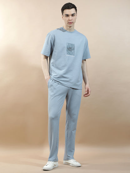 Track Pants for Men l Breathable & Soft with Color Fastness Regular Fit Polycotton Self Design Pattern Drawstring Closure