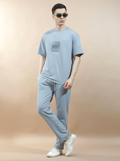 Track Pants for Men l Breathable & Soft with Color Fastness Regular Fit Polycotton Self Design Pattern Drawstring Closure