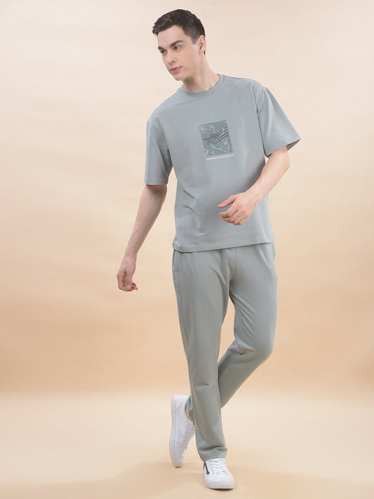 T-Shirt for Men | Breathable & Soft with Color Fastness Regular Fit Round Neck Poly Cotton Fabric Printed Pattern