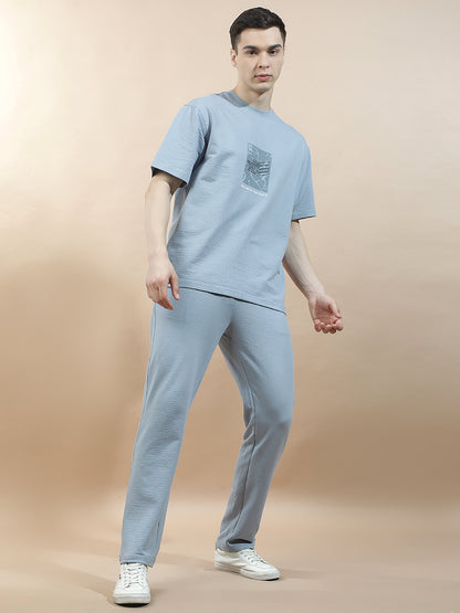 T-Shirt for Men | Breathable & Soft with Color Fastness Regular Fit Round Neck Poly Cotton Fabric Printed Pattern