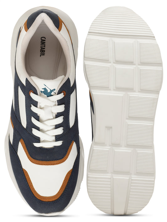 Casual Sneaker Shoes for Men | Lightweight & Comfortable with Cushioned Insole Polyurethane (PU) Upper Ethylene Vinyl Acetate Sole Lace-Up Closure