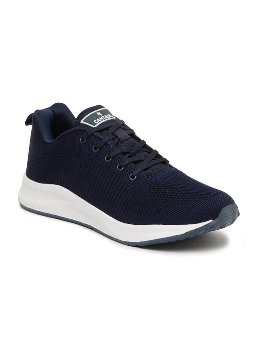 Casual Sports Shoes for Men | Lightweight & Comfortable with Cushioned Insole Knitted Upper EVA Sole Slip on Closure.