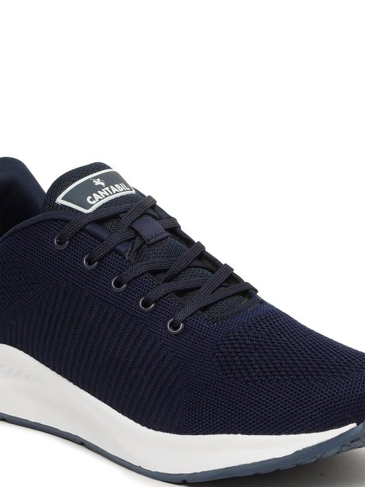 Casual Sports Shoes for Men | Lightweight & Comfortable with Cushioned Insole Knitted Upper EVA Sole Slip on Closure.