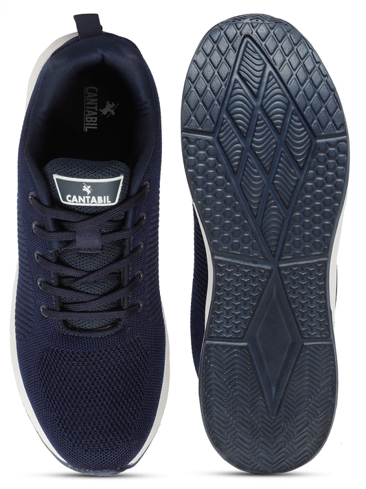 Casual Sports Shoes for Men | Lightweight & Comfortable with Cushioned Insole Knitted Upper EVA Sole Slip on Closure.