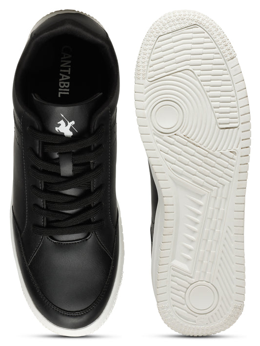 Casual Sneaker Shoes for Men | Lightweight & Comfortable with Cushioned Insole Polyurethane (PU) Upper TPR Sole Lace-Up Closure