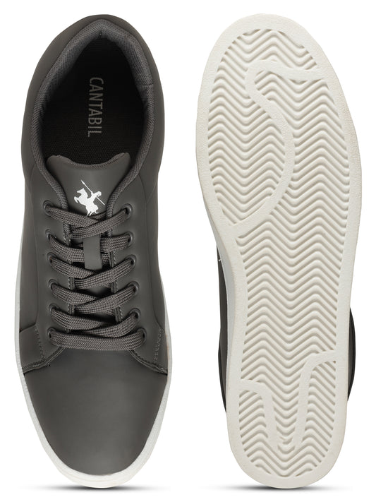 Casual Sneaker Shoes for Men | Lightweight & Comfortable with Cushioned Insole Polyurethane (PU) Upper TPR Sole Lace-Up Closure