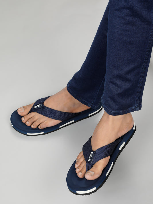 Casual Flip Flop for Men | Lightweight & Comfortable with Cushioned Insole Newad Upper Rubber Sole Slip on Closure.
