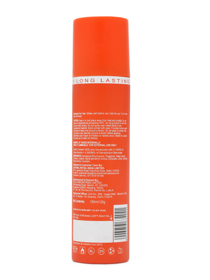 Unisex Fiery Glaze - Orange Deodrant - Pack of 3 ( 150 ml each )