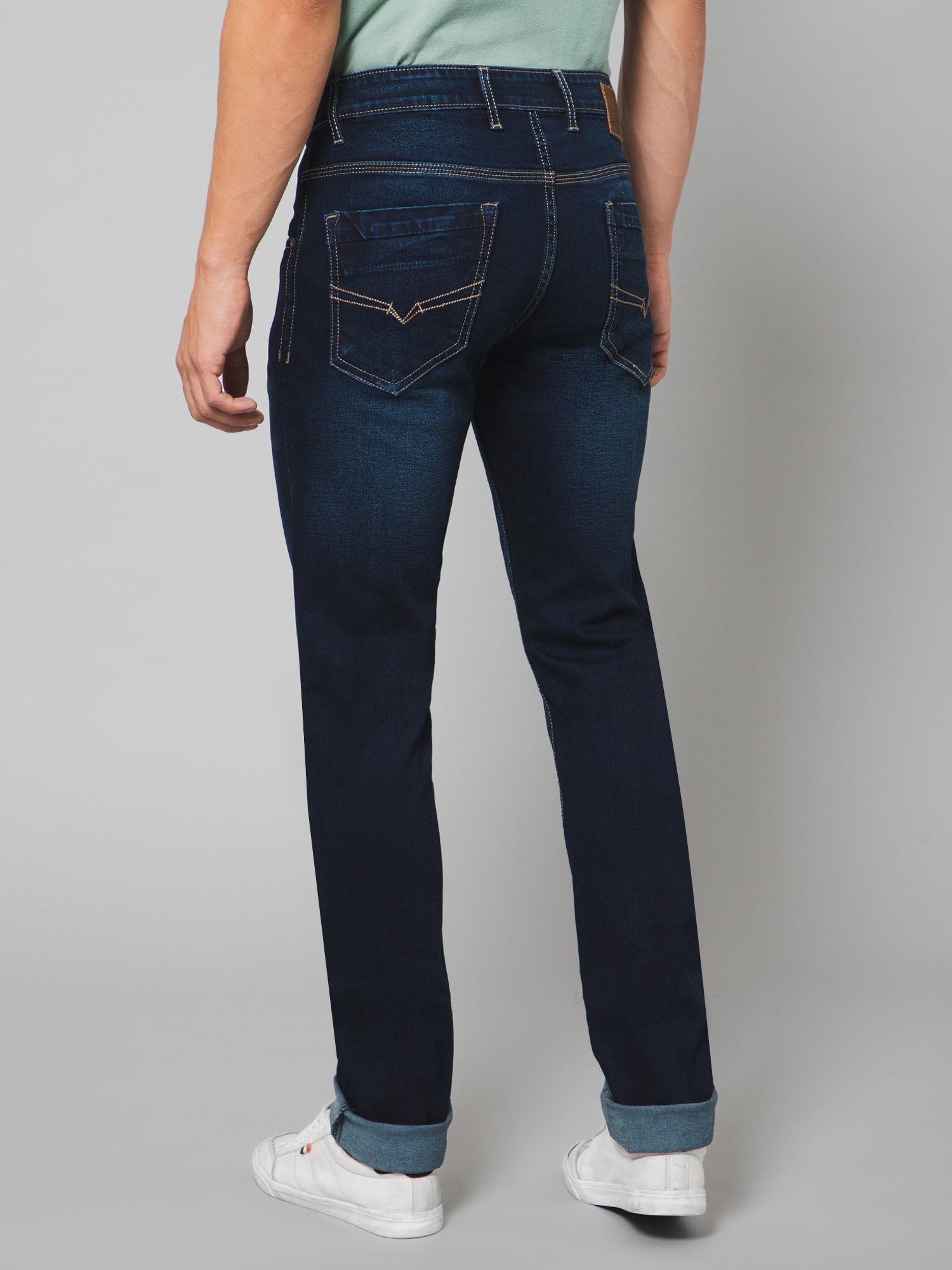 Cantabil Men Dark Blue Jeans (7132829745291)