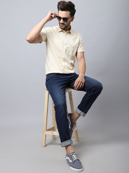 Denim Jeans for Men l Breathable & Soft with Color Fastness Ultra Narrow Fit Cotton Fabric Solid Pattern Button Closure