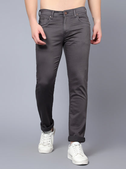 Men's Olive Ultra Narrow Fit Casual Denim Jeans