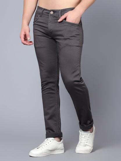 Men's Olive Ultra Narrow Fit Casual Denim Jeans