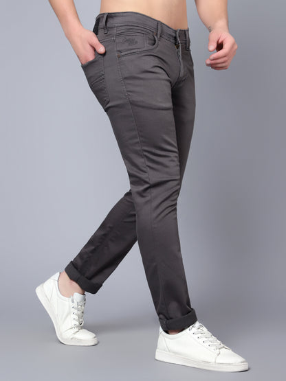 Men's Olive Ultra Narrow Fit Casual Denim Jeans