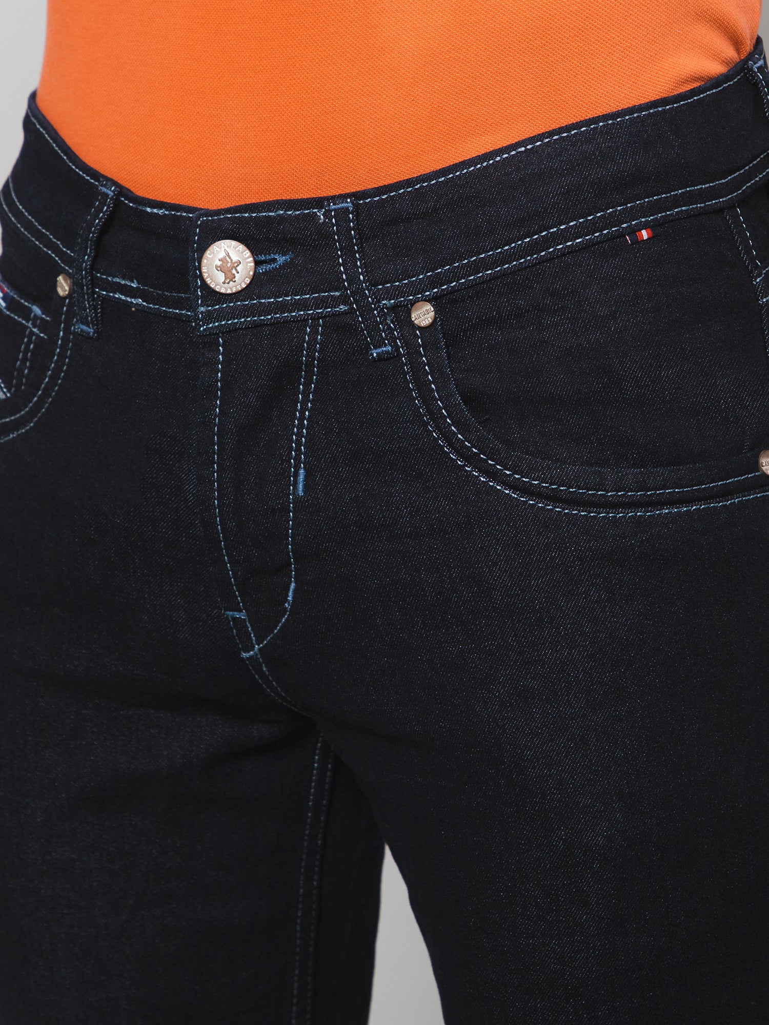 Cantabil Men Raw Wash Jeans (7132833808523)